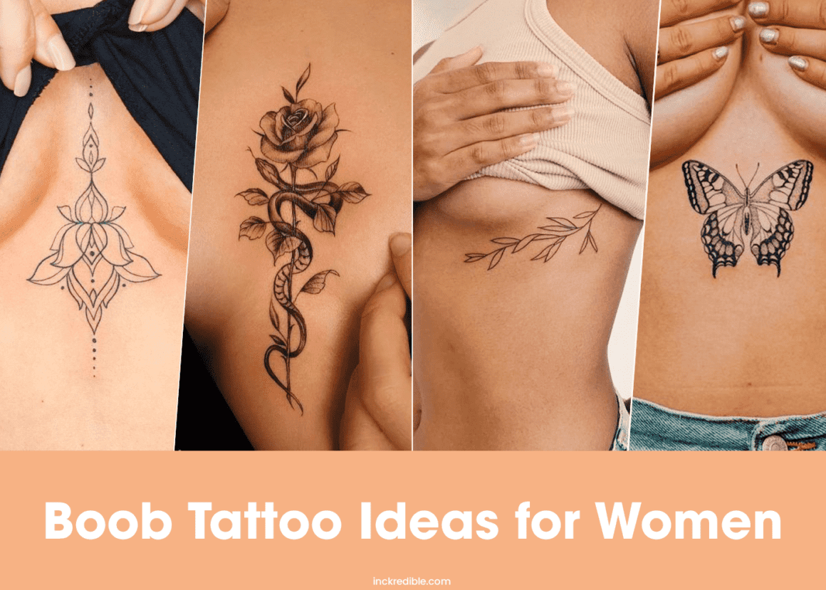 36 Of The Coolest Ideas For BetweenTheBoobs Tattoos Weve Ever Seen