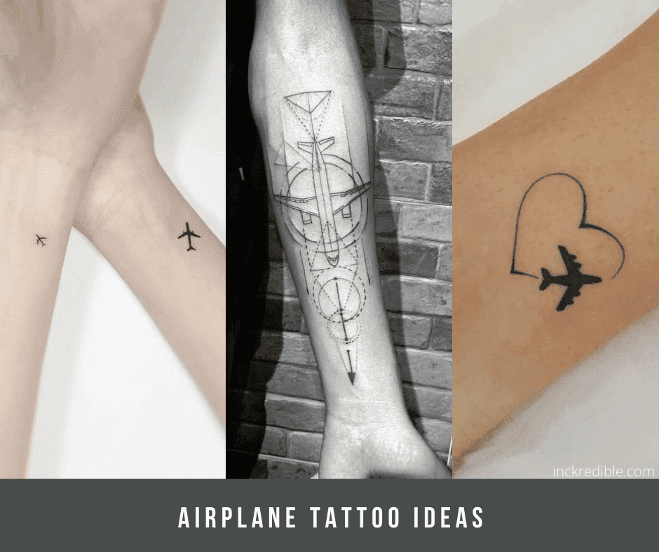 Airplane Tattoo Ideas That Will Make You Want To Travel Right Now