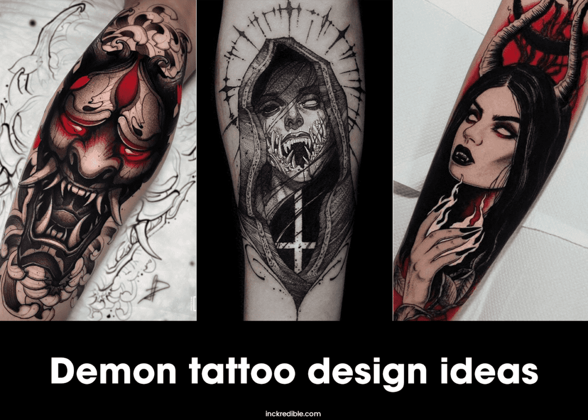 Learn 100 about simple demon tattoo best  indaotaonec