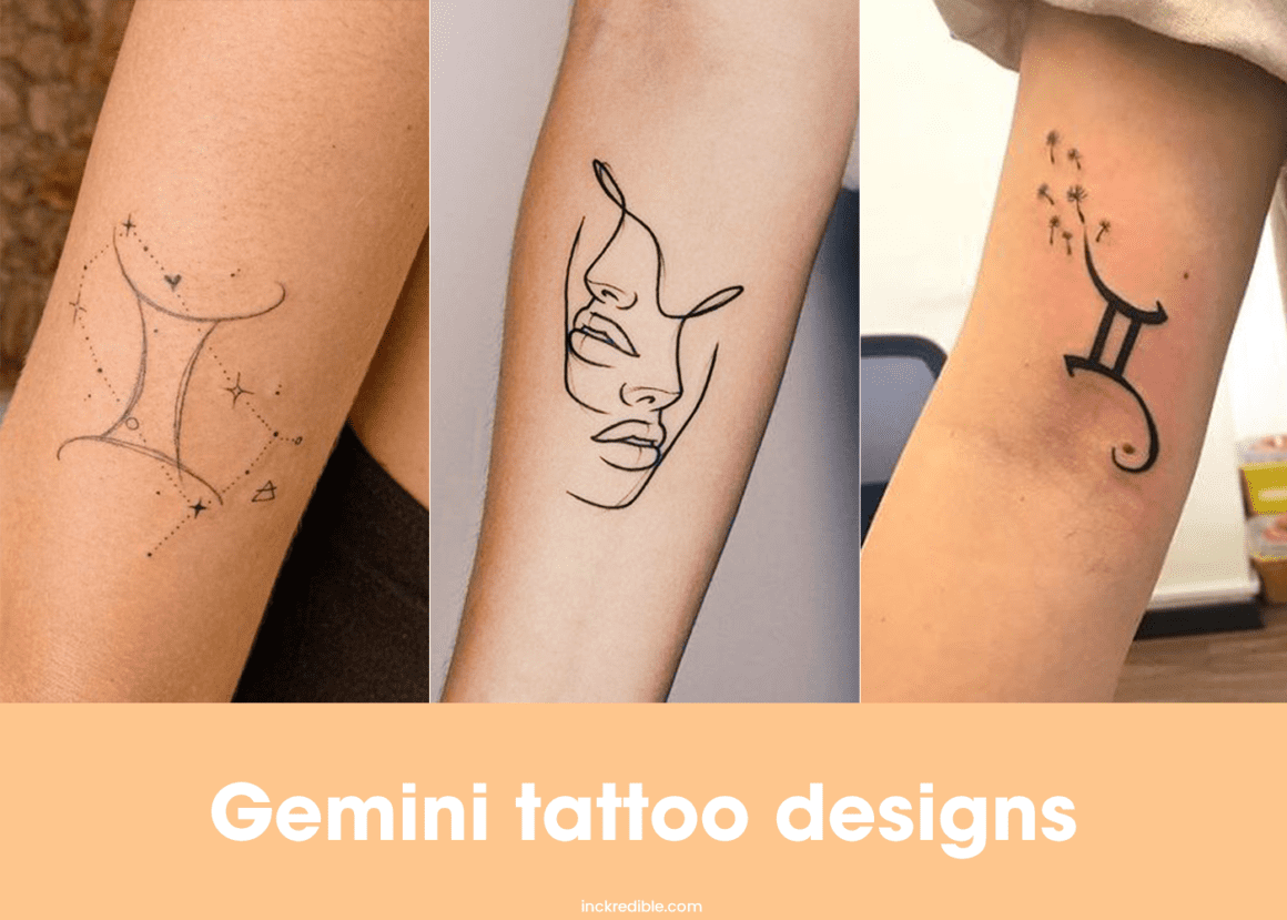 Gemini Tattoo Design Ideas - TattooTab