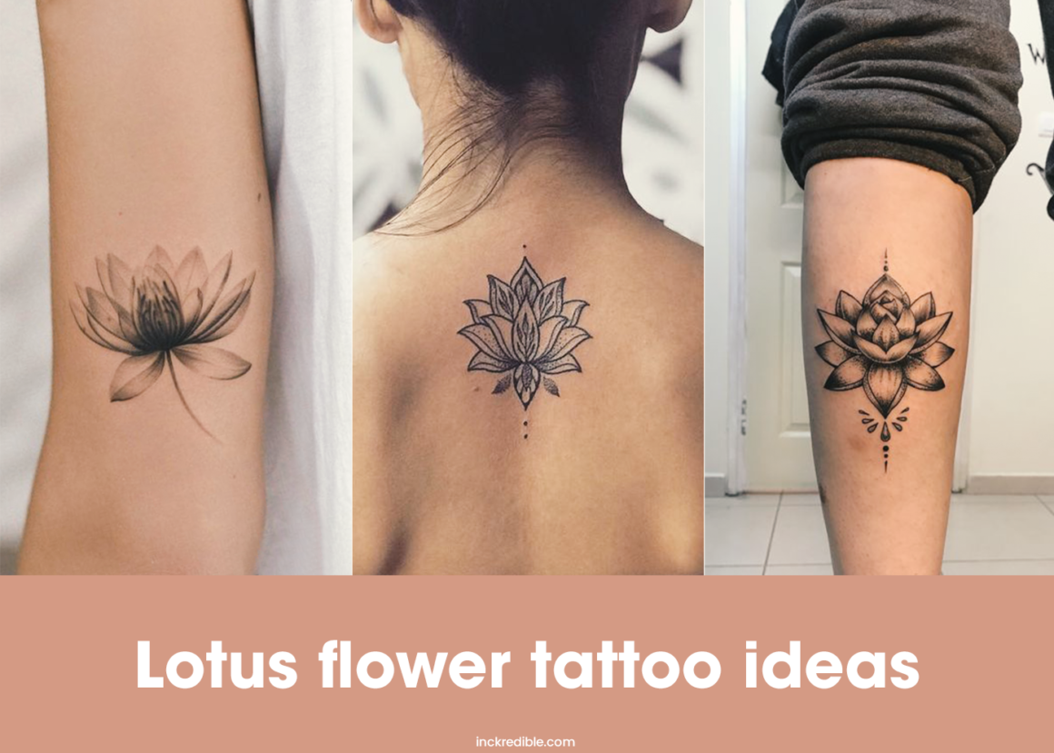 Lotus flower tattoo meaning  where to get them  1984 Studio