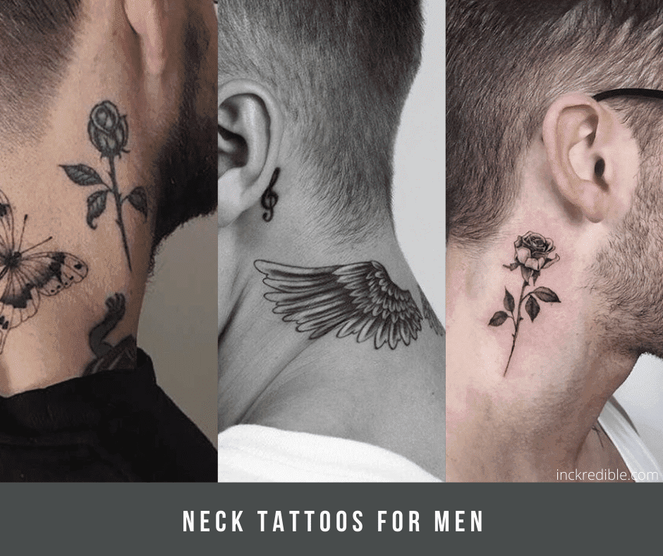 Neck tattoos for men lots of possibilities and meanings  tattooers