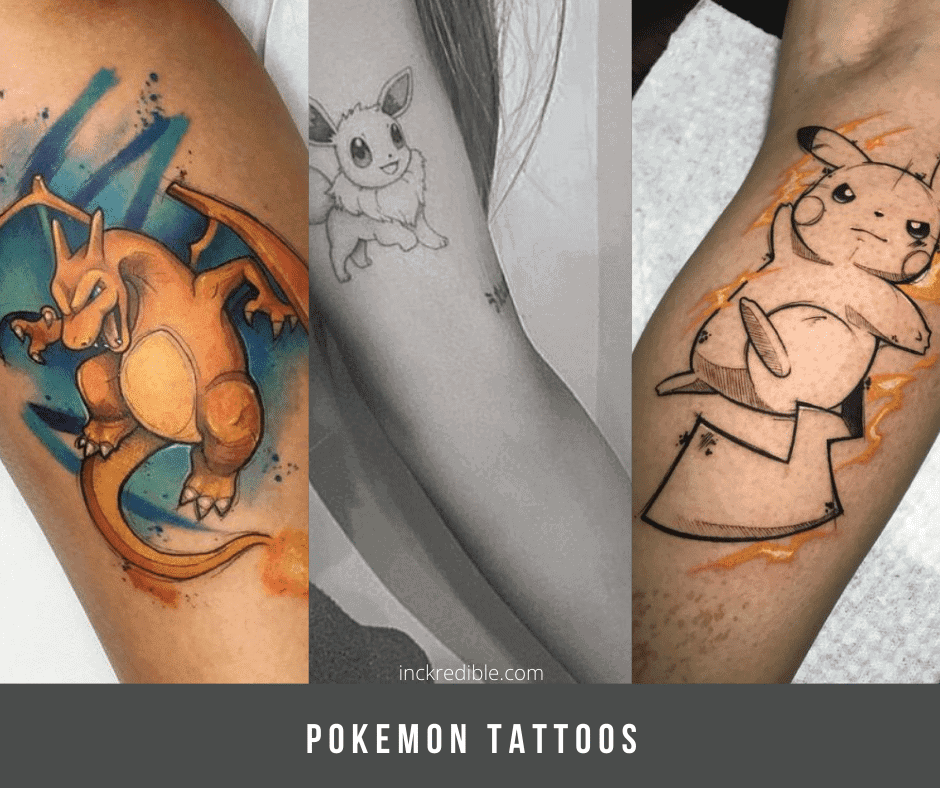 105 Fabulous Pokemon Tattoo Designs  The Great Epoch Is Back