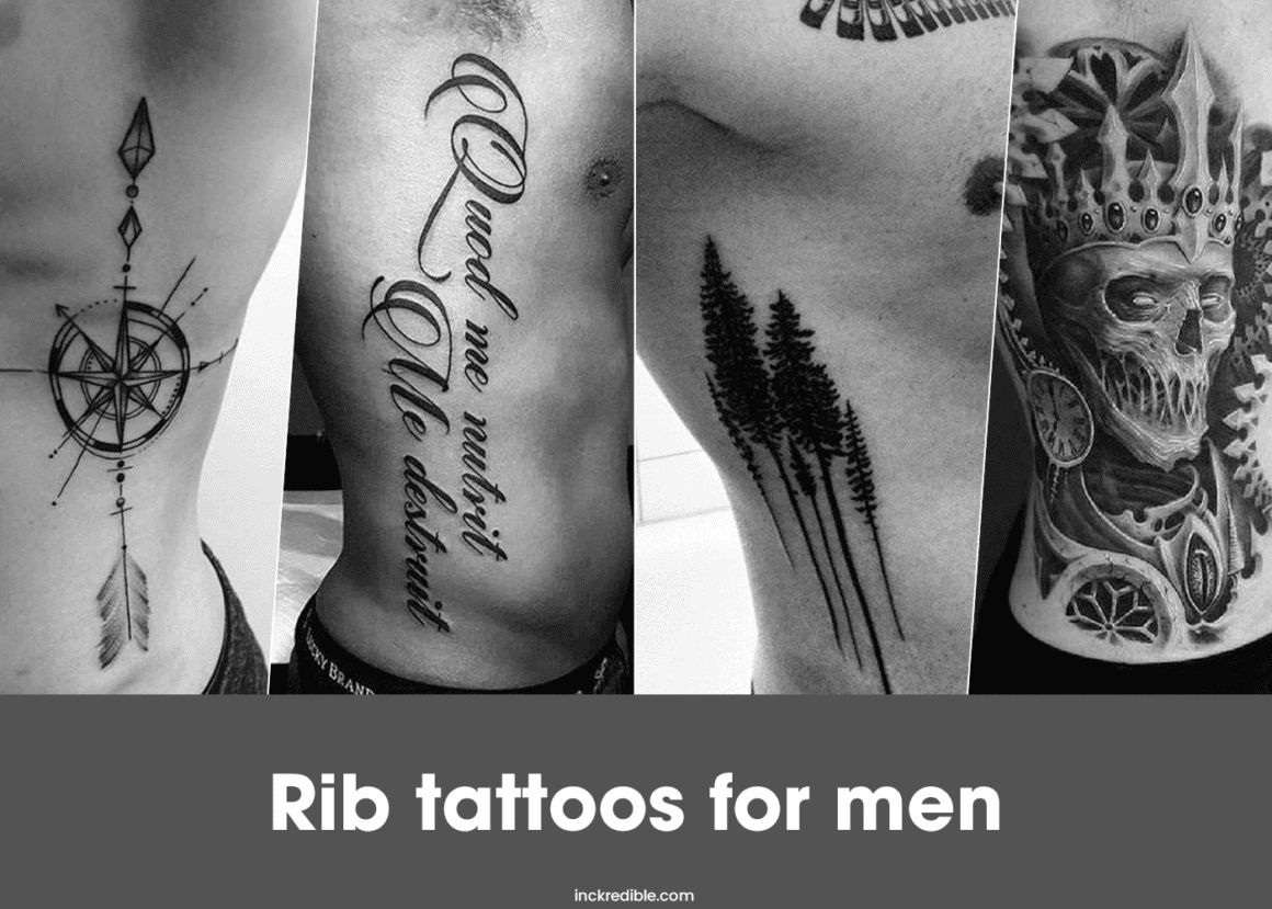 Mens tattoos on ribs