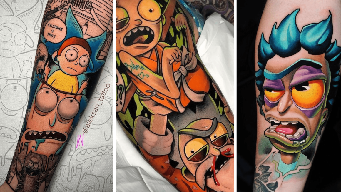 Rick and Morty Tattoo on Torso  Best Tattoo Ideas Gallery