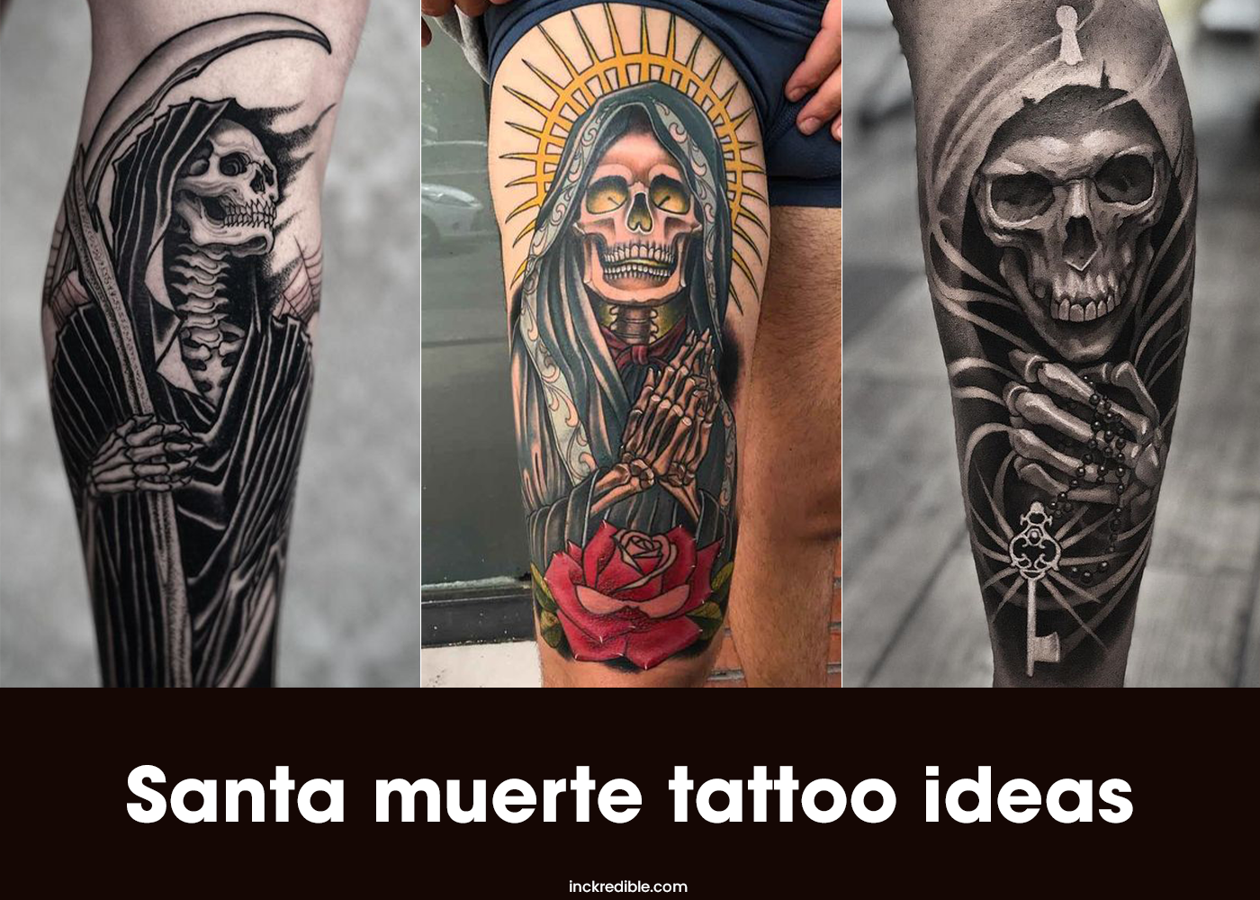 50s Santa Muerte  ArtWear Tattoo