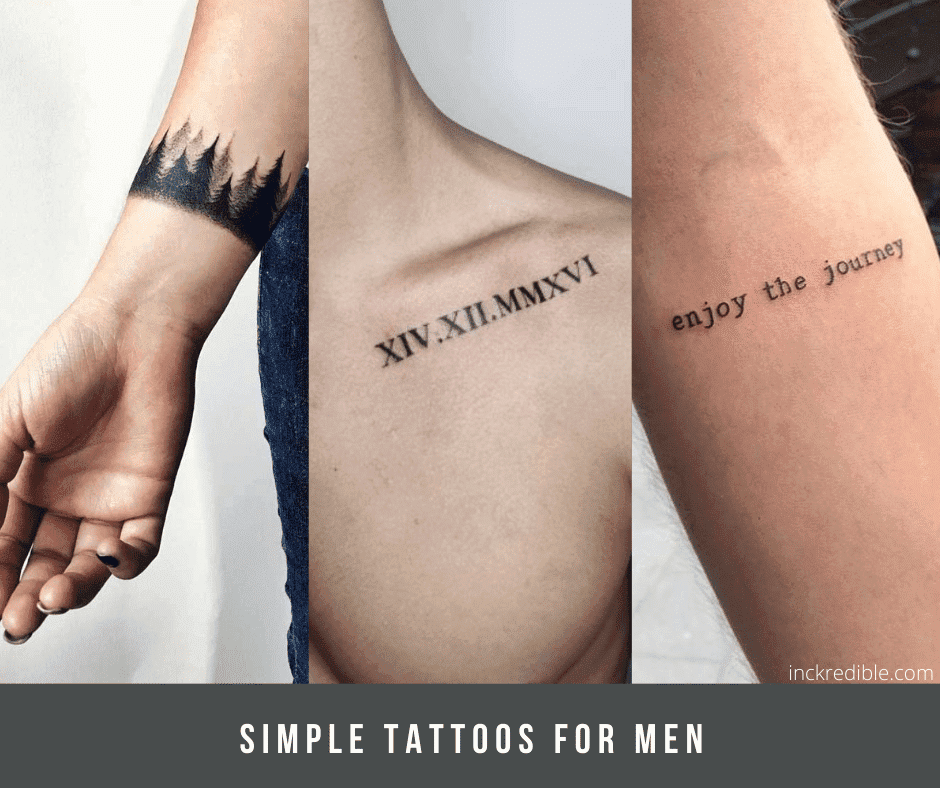 40 Simple Tattoo Ideas For Men in 2022 - TattooTab
