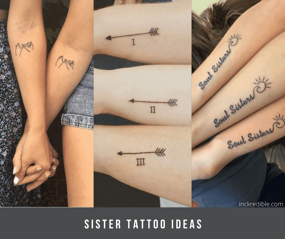30 Cute Sister Tattoo Ideas - TattooTab