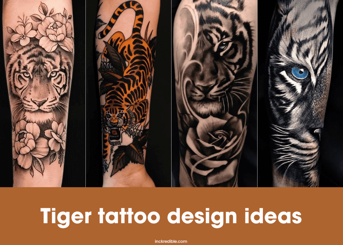 Tiger wrist tattoo