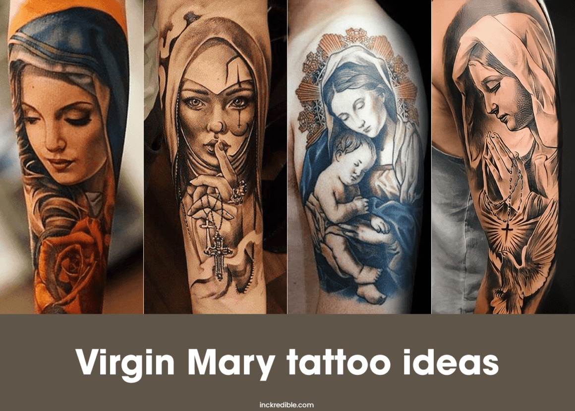 30 Virgin Mary Tattoo Illustrations RoyaltyFree Vector Graphics  Clip  Art  iStock